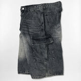 ユージュアル ウォッシングバミューダカーゴデニムパンツ- 5カラー