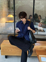LMN Martin Air Cool Oversized Linen Short-Sleeve Shirt (3 colors)
