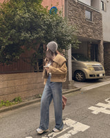 Wool suede mustang