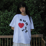 ドットロゴオーバーフィットTシャツ (WHITE)
