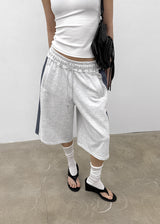 [MADE] Wirano Color-Block Bermuda Banded Pants