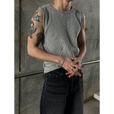 [Unisex] Damage washing sleeveless(4color)