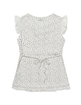 フラワー レース スリーブレス(WHITE)