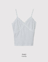 MR Dot Lace Layered Sleeveless (3color)