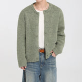 ALPACA ROUND KNIT CARDIGAN