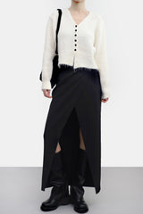 [NONCODE] J.O. Unbalanced Cut-Out Long Skirt