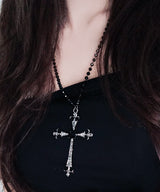 Demon Black Cross Necklace