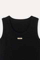 Cotton Label Sleeveless_Black