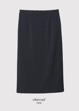 [SHOPPERMADE] Classic Mood Low-rise Maxi Skirt (2color)