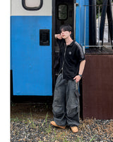 ドラスノートラックワイドデニムパンツ