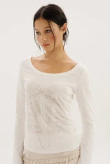 Silhouette tee - ivory