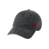 24FW SIDE SYMBOL POINT PIGMENT WASHING BALL CAP BLACK