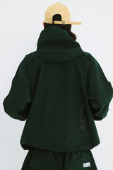 REFINED HOODED JACKET DARK GREEN