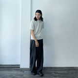 Charcoal Draped Trousers