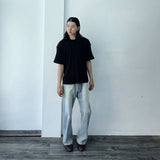 Bleached Wide-Leg Jeans