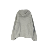 reverse elbow fleece zip-up