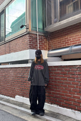 トーンズウォッシュドロングスリーブTシャツ