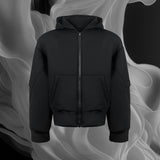 AEブランキーフーディジップアップ_ブラック