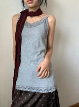 Verity Lace Layered Long Strap Sleeveless