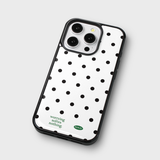 holiday epoxy bumper case (green point mini dot)