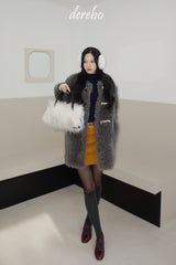 Toggle tteokbokki half-fur coat