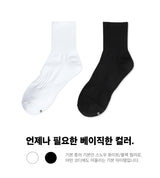 [5PACK] 1507 エンボトラウザーハーフソックス_スノーホワイト/ブラック