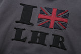 ILHR ロゴフーディー (チャコール)