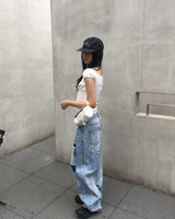 ループデニムパンツ