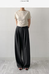 Florence Two Tuck Wide Slacks