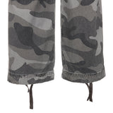 8287 Graffiti Logo Camo Cargo Pants (Gray)