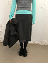 Amud Pintuck Midi Skirt (2color)