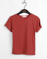 Robuck Basic Round Short Sleeve T-Shirt