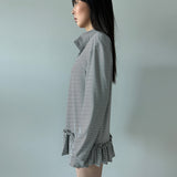 STRIPE WRINKLES TSHIRT WHITE