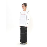 Sports Dept Logo Piping Nylon Pullover - White