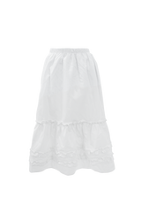 Shirring cancan midi skirt (2color)