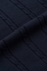Melter Semi-Cropped Cable V-Neck Knit
