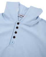 Skyblue button hoodie