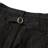Stripe denim pants / Black