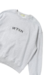 WTSM ロゴ スウェットシャツ、メランジ
