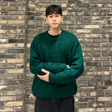 Usual Round Cable Knit - 5COLOR
