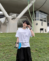 コーラルレタリングショートスリーブTシャツ