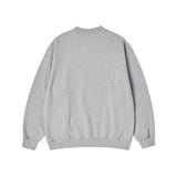 25SS ファブリックアップリケスウェットシャツ メランジ