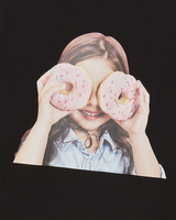 25FW WOMAN ADLV ベビーフェイスドーナツ3半袖Tシャツ