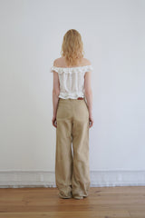 Pure frill blouse_ivory