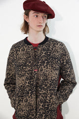 Retro leopard print hoodie with tie belt design and patchwork style
