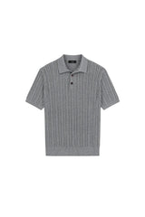 Jacquard Knit Polo Shirt