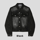 Noid western denim crop jacket