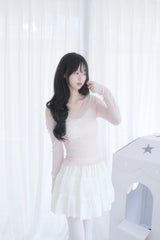 シースルーレイヤードラブリーTシャツ