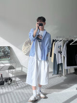 SIO two tuck bermuda sweat pants