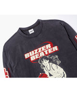 TL ブザービーターSPウォッシュド長袖Tシャツ (ブラック)